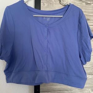 Aerie Purple Crop Top size xxl